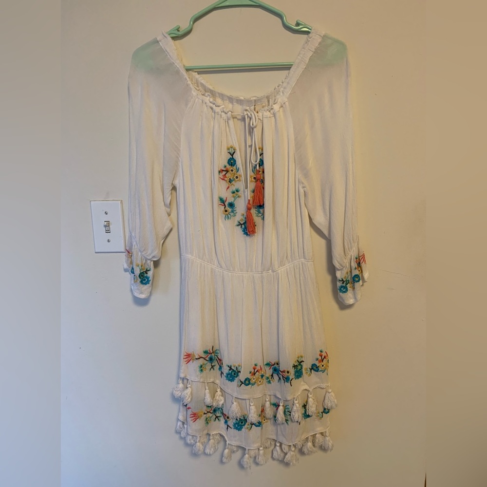 RAGA gauzy white dress 🤍